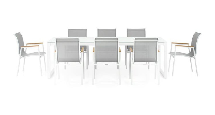 Set mobilier BELLUNO/STREAM terasa si gradina, 8 scaune si masa Seturi Grădină